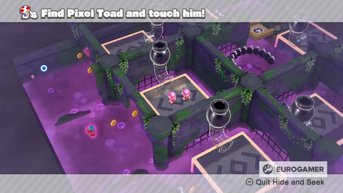 Captain Toad Pixel Toad locations every Pixel Toad in Episode 1, 2